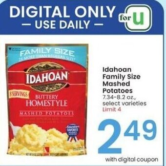 Albertsons Idahoan Family Size Mashed Potatoes offer