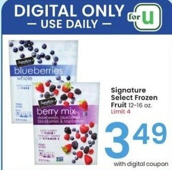 Albertsons Signature Select Frozen Fruit 12-16 oz. offer