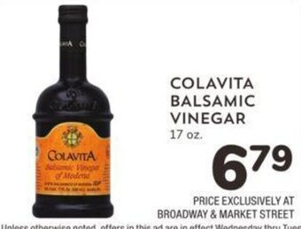 Albertsons Colavita Balsamic Vinegar offer