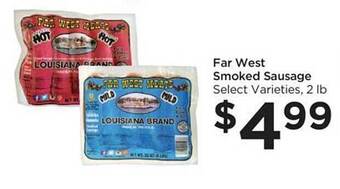 Food 4 Less Far west smoked sausage offer