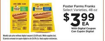 Food 4 Less Foster farms franks offer