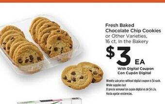 Food 4 Less Fresh baked chocolate chip cookies offer