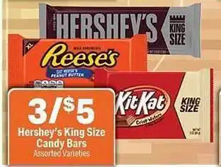 Holiday Foods Hershey's king size candy bars offer