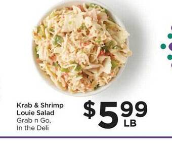 Food 4 Less Krab & shrimp louie salad offer