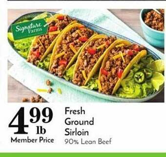 Pavilions Fresh ground sirloin offer