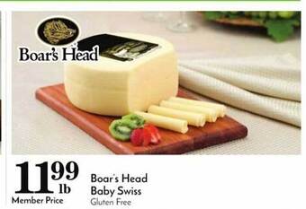 Pavilions Boar's head baby swiss offer