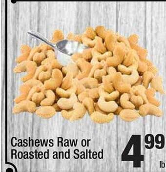 Super King Markets Cashews raw or roasted and salted offer