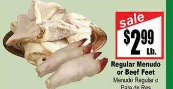 Rancho Markets Regular menudo or beef feet offer