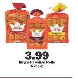 Schnucks King's hawaiian rolls offer