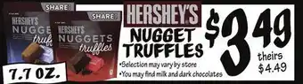 Ollie's Hershey's nugget truffles offer