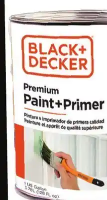 Ollie's Black+decker flat gallon paint and primer offer