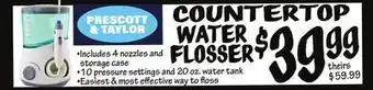 Ollie's Prescott & taylor countertop water flosser offer
