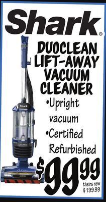 Ollie's Shark duoclean lift-away vacuum cleaner offer
