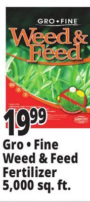 Ocean State Job Lot Gro fine weed & feed fertilizer, 5,000 sq ft offer