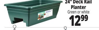 Ocean State Job Lot 24" universal railing planter, green offer