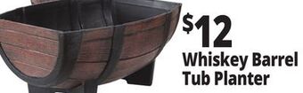 Ocean State Job Lot Whiskey barrel tub planter offer