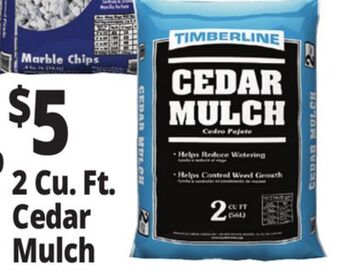 Ocean State Job Lot Timberline cedar mulch, 2 cu ft offer