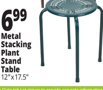 Ocean State Job Lot Stackable metal plant stand offer