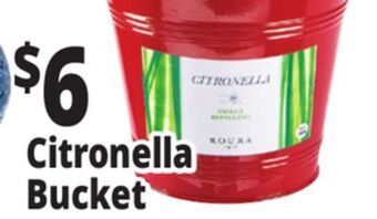 Ocean State Job Lot Citronella candle in bucket, 24 oz offer
