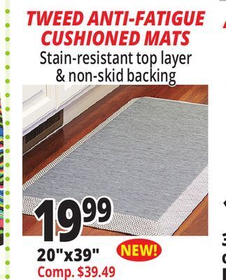 Ocean State Job Lot Premium anti-fatigue comfort mat, 20" x 39" offer