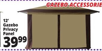 Ocean State Job Lot Gazebo privacy single panel with center zipper, 12' offer