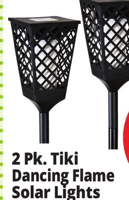 Ocean State Job Lot Solar powered 51 led flickering flame tiki torch light offer