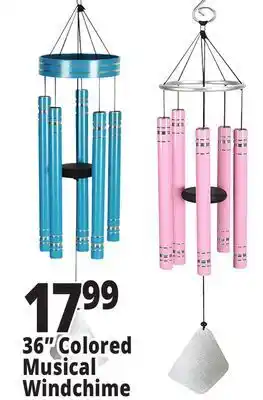 Ocean State Job Lot 34" color drop tuned musical wind chime offer