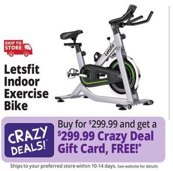 Ocean State Job Lot Letsfit indoor exercise bike offer