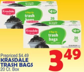 Bravo Supermarkets Krasdale trash bags offer