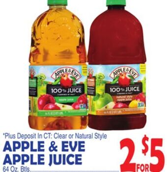 Bravo Supermarkets Apple & eve apple juice offer