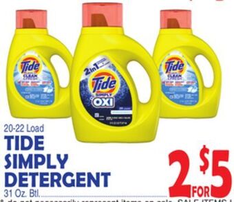 Bravo Supermarkets Tide simply detergent offer
