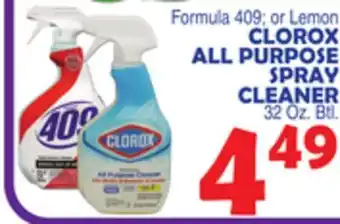 Bravo Supermarkets Clorox all purpose spray cleaner offer