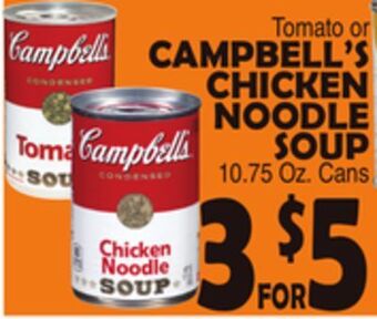 Bravo Supermarkets Campbell's chicken noodle soup offer