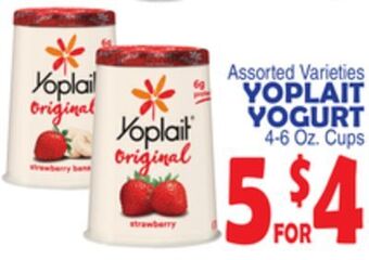 Bravo Supermarkets Yoplait yogurt offer