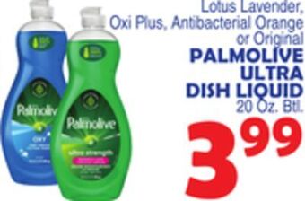 Bravo Supermarkets Palmolive ultra dish liquid offer