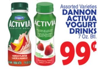 Bravo Supermarkets Dannon activia yogurt drinks offer