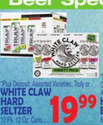 Bravo Supermarkets White claw hard seltzer offer