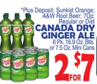 Bravo Supermarkets Canada dry ginger ale offer