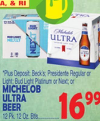 Bravo Supermarkets Michelob ultra beer offer