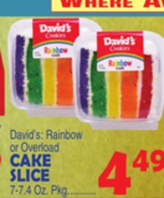 Bravo Supermarkets David,s cake slice offer