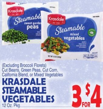 Bravo Supermarkets Krasdale steamable vegetables offer