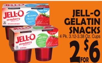 Bravo Supermarkets Jell-o gelatin snacks offer