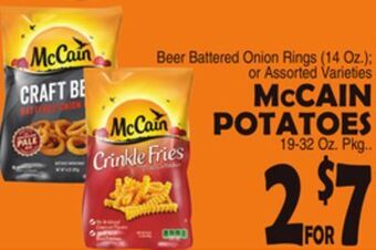 Bravo Supermarkets Mccain potatoes 19-32 oz. pkg offer