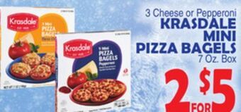 Bravo Supermarkets Krasdale mini pizza bagels offer