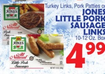 Bravo Supermarkets Jones little pork sausage links offer