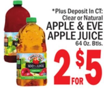 C Town Apple & eve apple juice offer