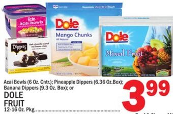 C Town Dole fruit 12-16 oz. pkg. offer