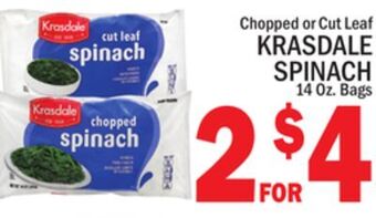 C Town Krasdale spinach offer