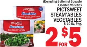 C Town Pictsweet steam' ables vegetables offer
