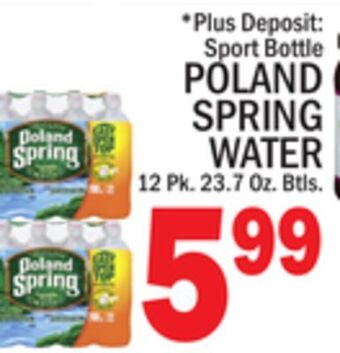 C Town Poland spring water offer